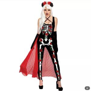 full-body skeleton body suit Adult Death Becomes Her Costume